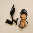 Jonak - Sandales Dare Cuir Brillant - Noir