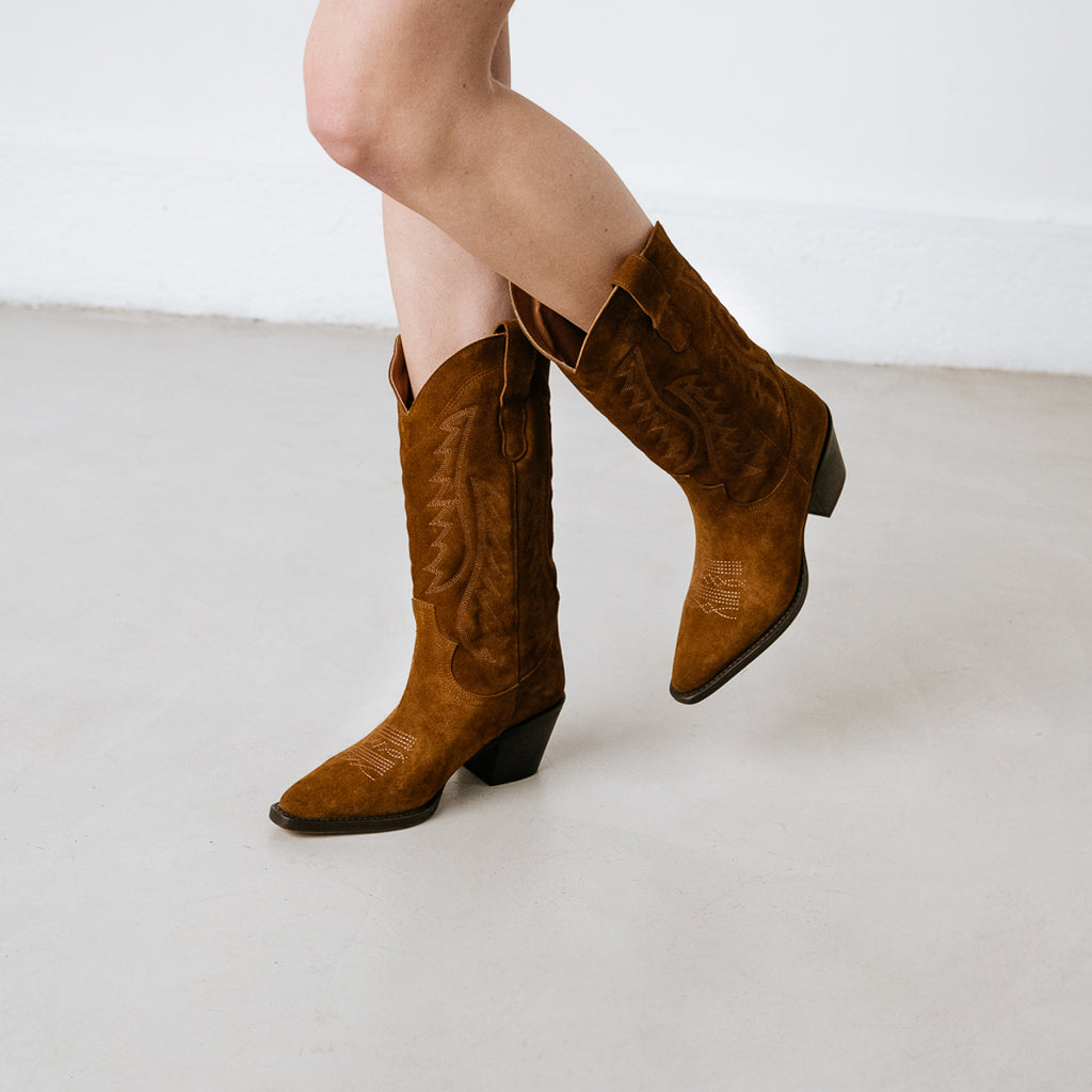 Jonak - Bottes Debora Croute  - Cognac