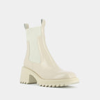Jonak - Boots Dove Cuir Glace - Ecru
