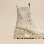 Jonak - Boots Dove Cuir Glace - Ecru