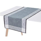 Le Jacquard Francais - Chemin De Table - Ottomane - Ardoise - Lin