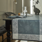 Le Jacquard Francais - Chemin De Table - Ottomane - Ardoise - Lin