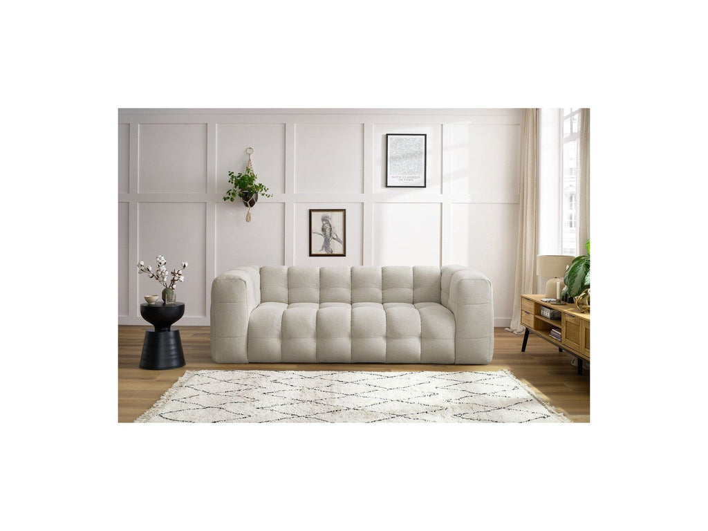 Cloud - Canapé Droit Fixe 3 Places - Tissu Lisse