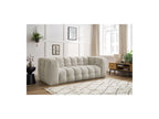 Cloud - Canapé Droit Fixe 3 Places - Tissu Lisse