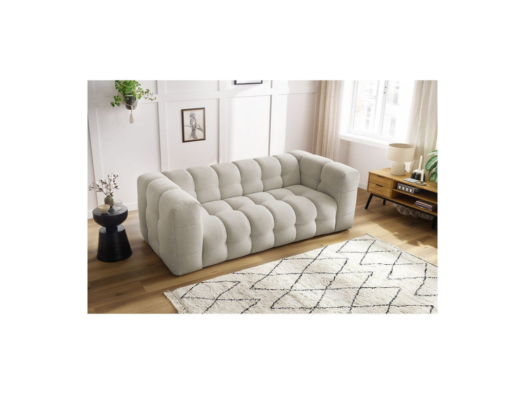 Cloud - Canapé Droit Fixe 3 Places - Tissu Lisse