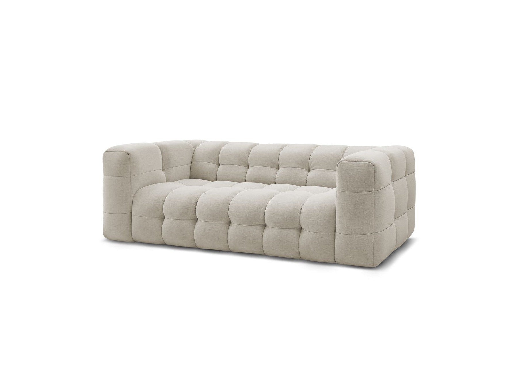 Cloud - Canapé Droit Fixe 3 Places - Tissu Lisse