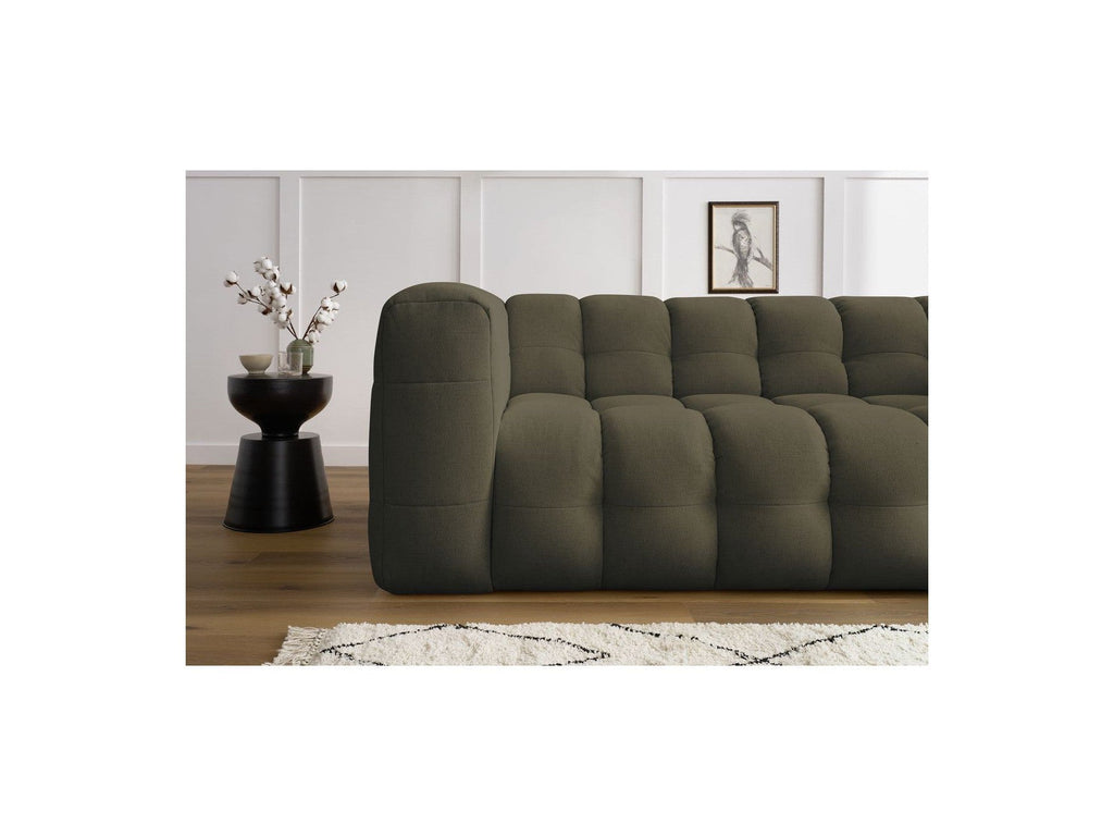 Cloud - Canapé Droit Fixe 3 Places - Tissu Lisse