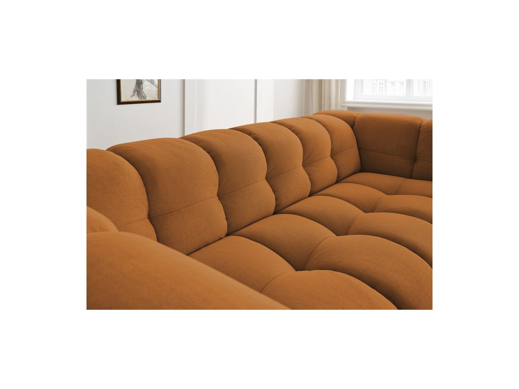 Cloud - Canapé Droit Fixe 3 Places - Tissu Lisse
