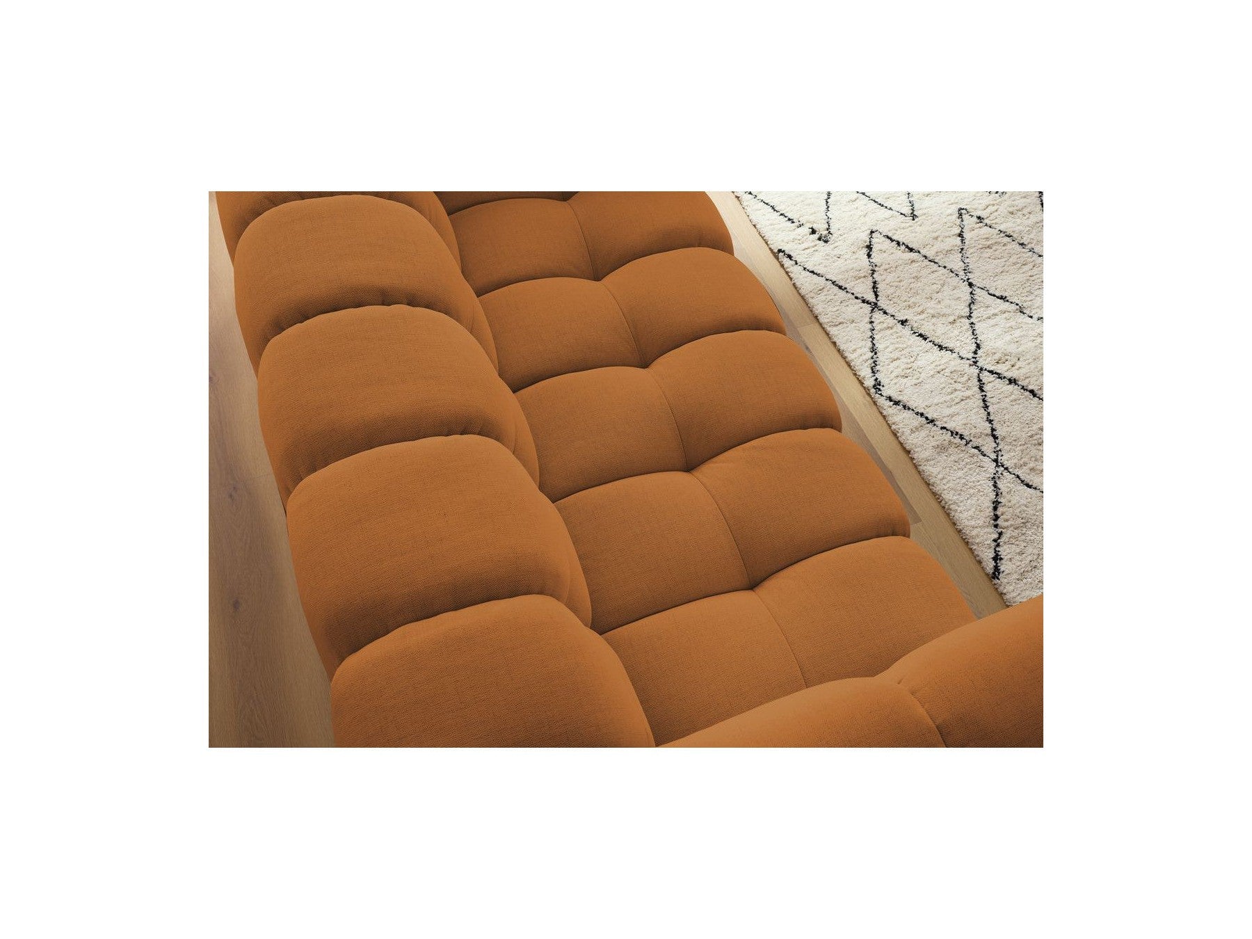 Cloud - Canapé Droit Fixe 3 Places - Tissu Lisse