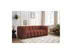 Cloud - Canapé Droit Fixe 3 Places - Tissu Lisse