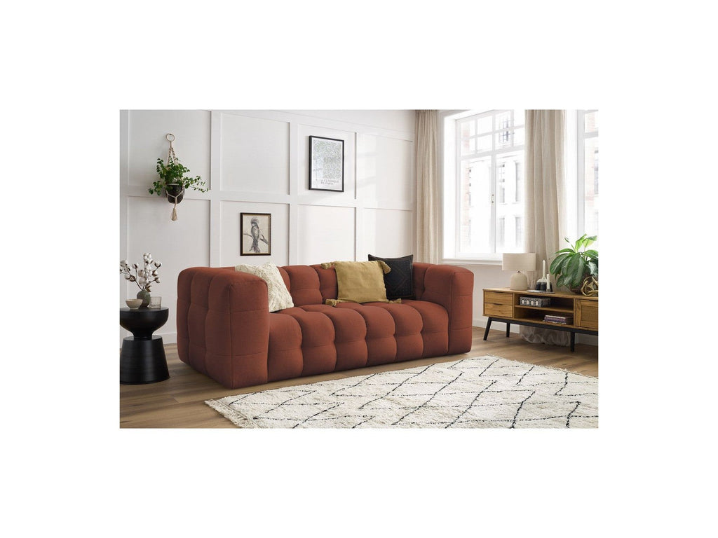 Cloud - Canapé Droit Fixe 3 Places - Tissu Lisse