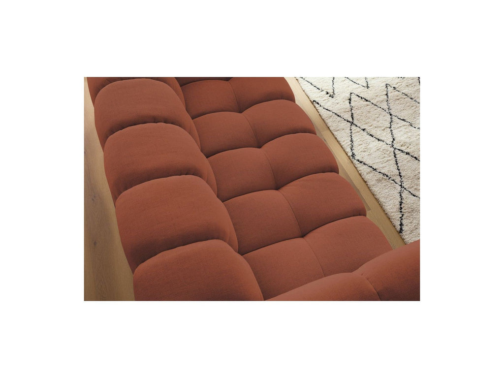 Cloud - Canapé Droit Fixe 3 Places - Tissu Lisse