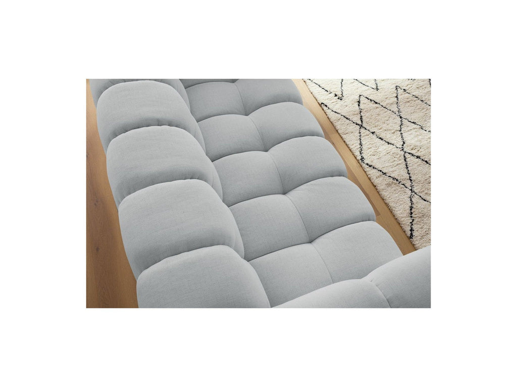Cloud - Canapé Droit Fixe 3 Places - Tissu Lisse