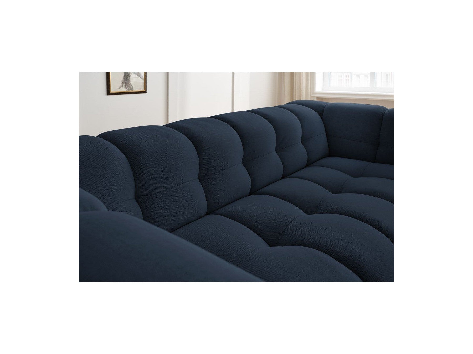 Cloud - Canapé Droit Fixe 3 Places - Tissu Lisse