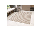 Vilma - Tapis Poils Ras - Motif Abstrait - Beige
