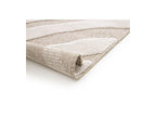 Vilma - Tapis Poils Ras - Motif Abstrait - Beige