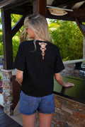 T-Shirt Brodé Lika - Noir