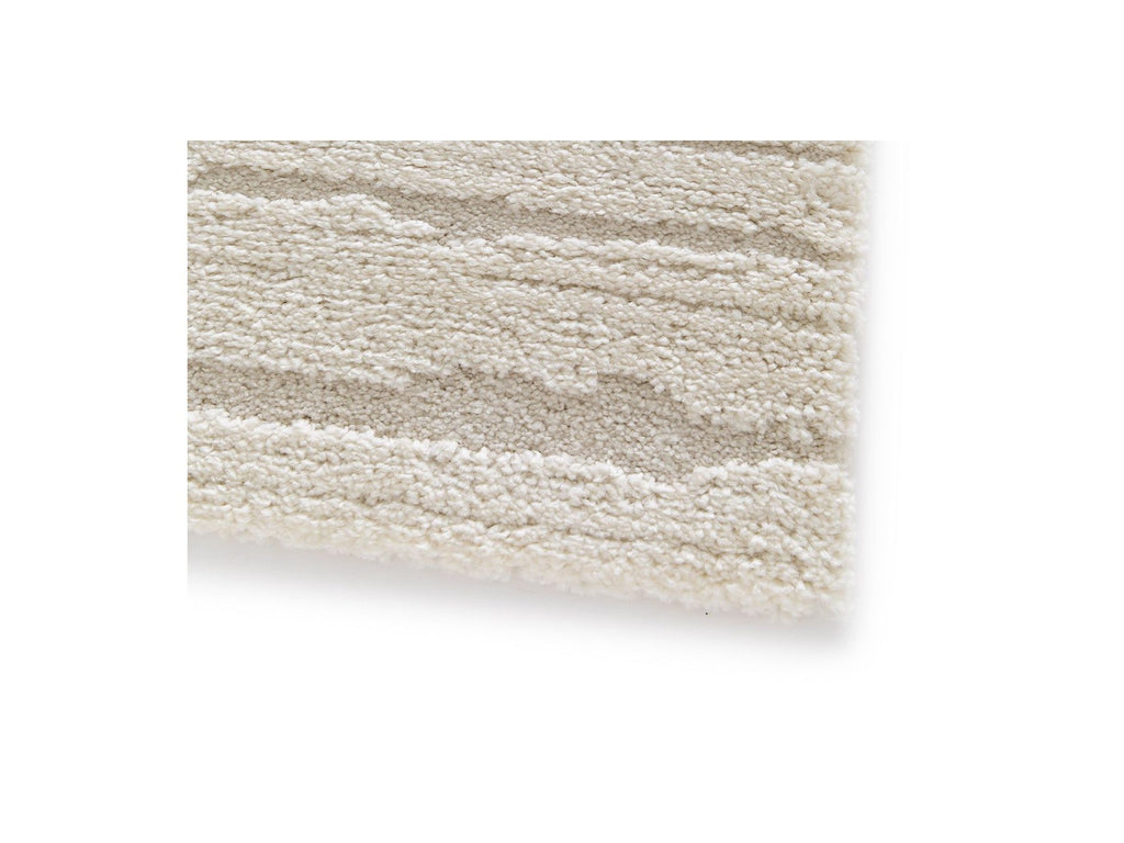 Loris - Tapis Poils Courts - Motif Abstrait - Beige