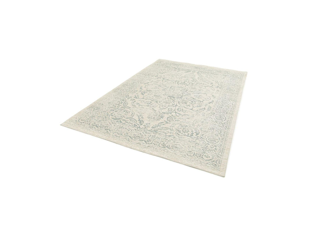 Hind - Tapis Poils Ras - Motif Abstrait - Bleu