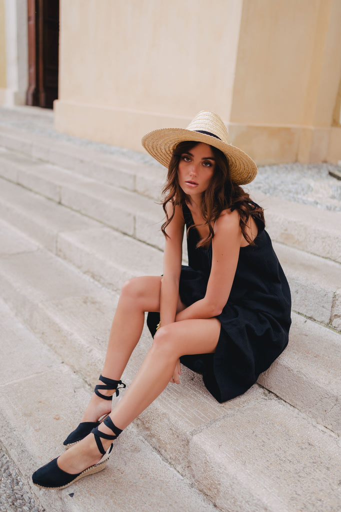 Robe Isabella Noir Coton