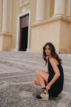 Robe Isabella Noir Coton