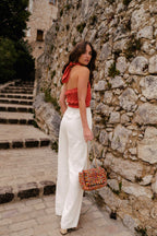 Top Pablo Lin Viscose Terracotta