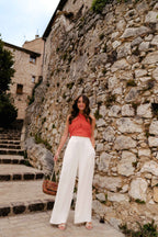 Top Pablo Lin Viscose Terracotta