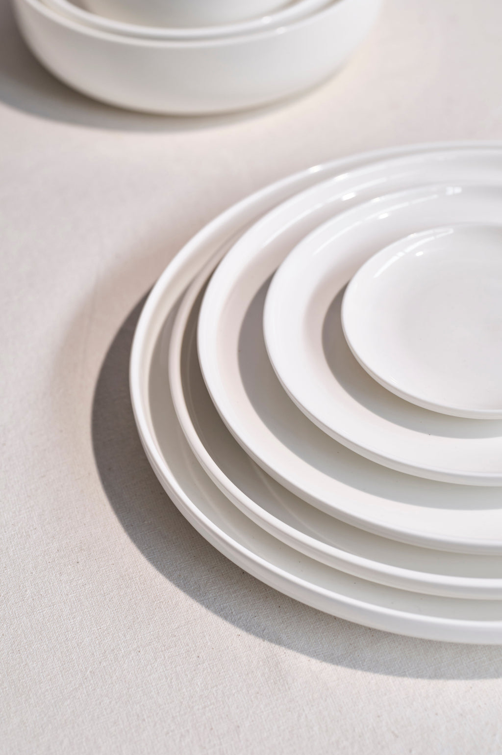 Service De Table En Porcelaine 12 Pièces - Moon - Blanc