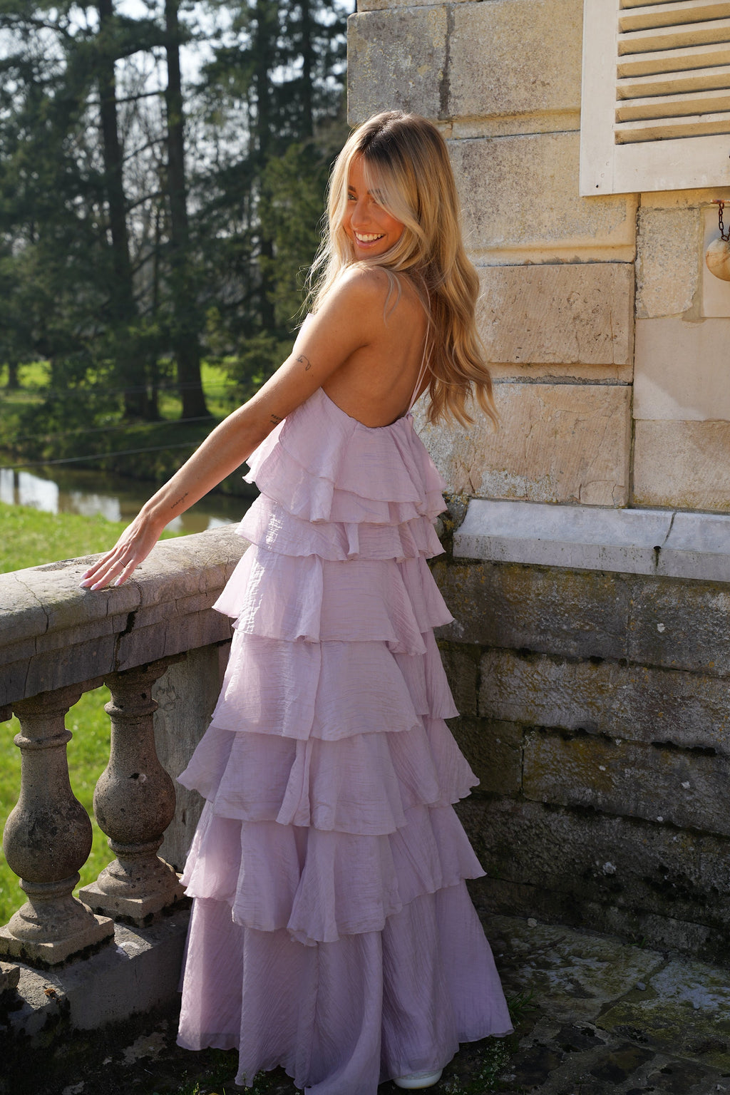 Robe Volantée Ava - Lila