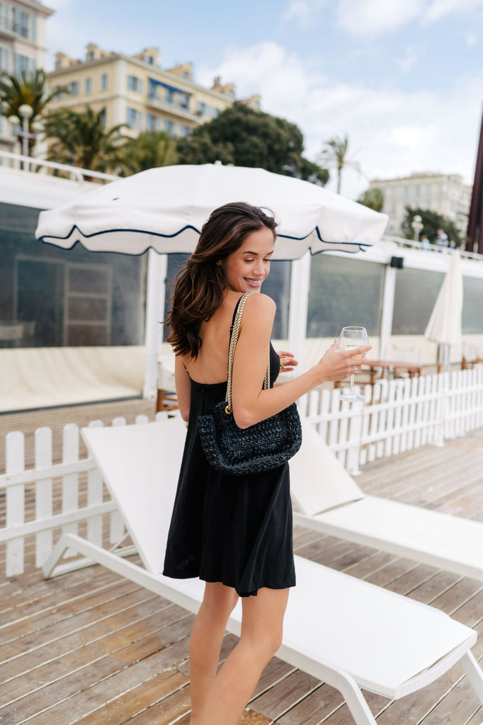 Robe Marjorie Lin Viscose Noir