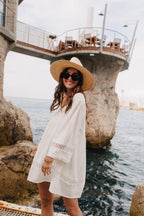 Robe Alicia Lin Viscose Blanc