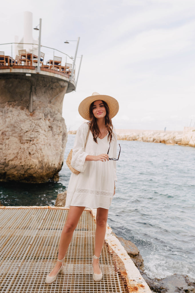 Robe Alicia Lin Viscose Blanc