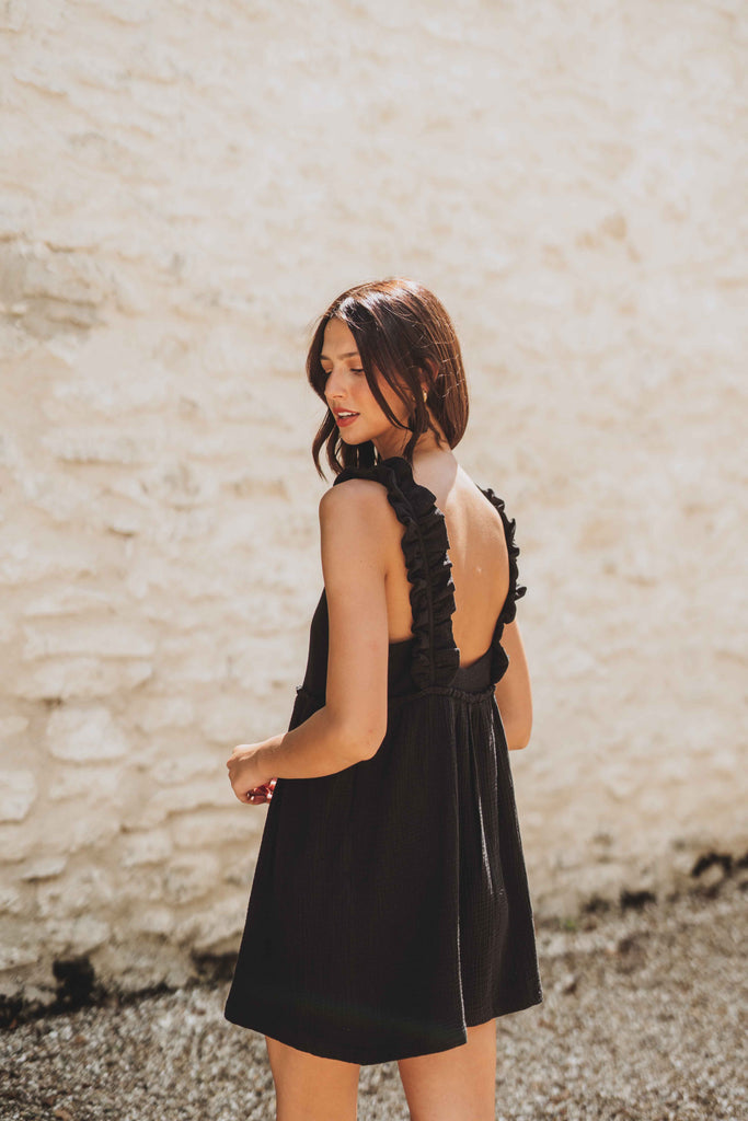 Robe Liam Noir Coton