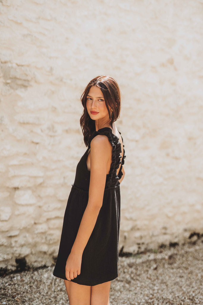 Robe Liam Noir Coton
