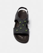 Mules Addaia Negro Malla-Verde