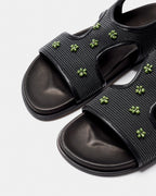 Mules Addaia Negro Malla-Verde