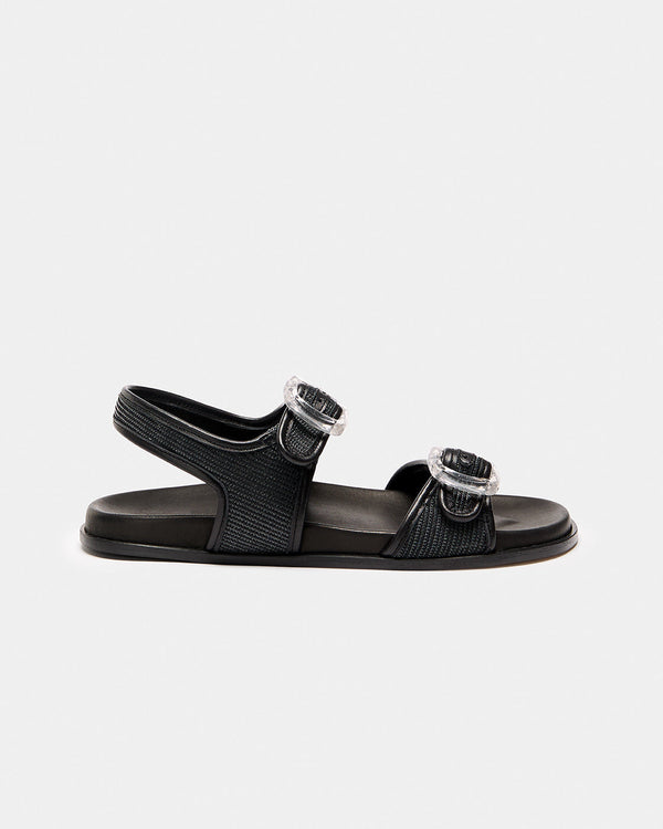 Mules Canet Negro Malla