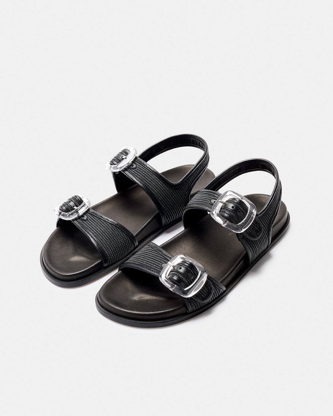 Mules Canet Negro Malla