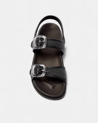 Mules Canet Negro Malla