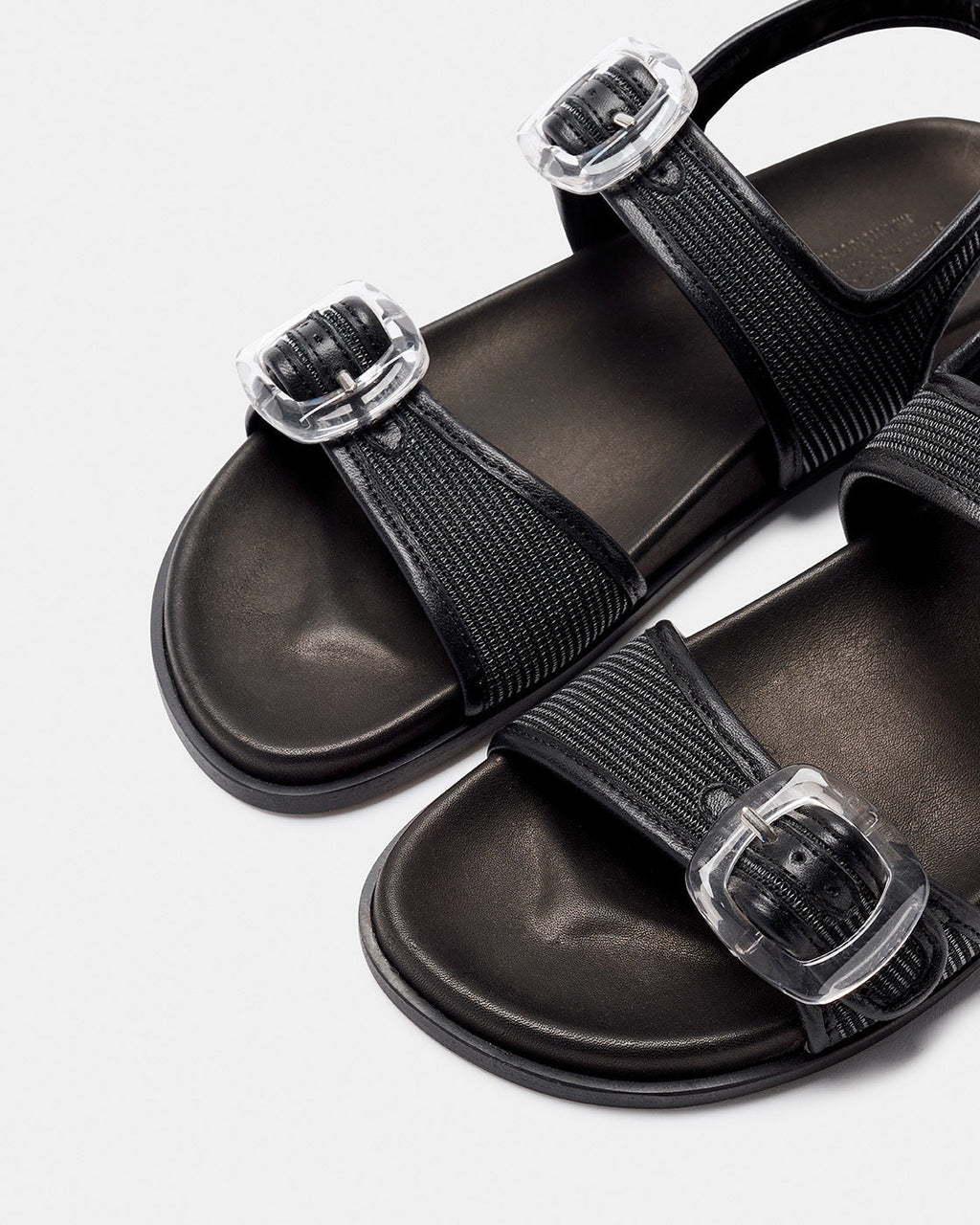 Mules Canet Negro Malla