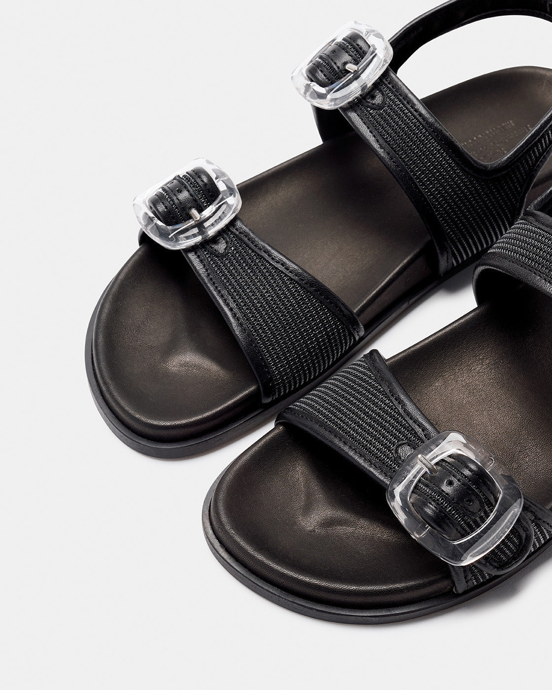 Mules Canet Negro Malla