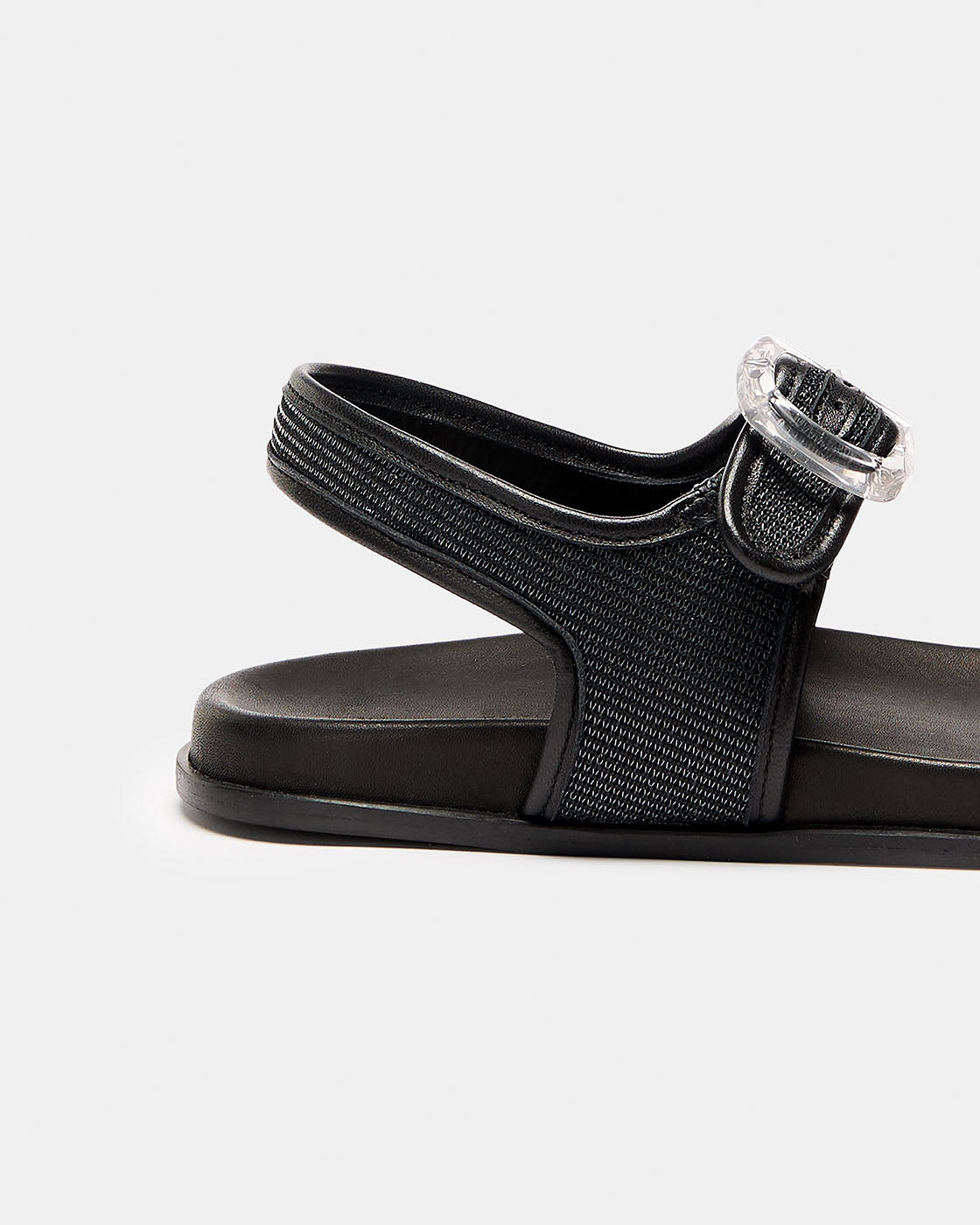 Mules Canet Negro Malla