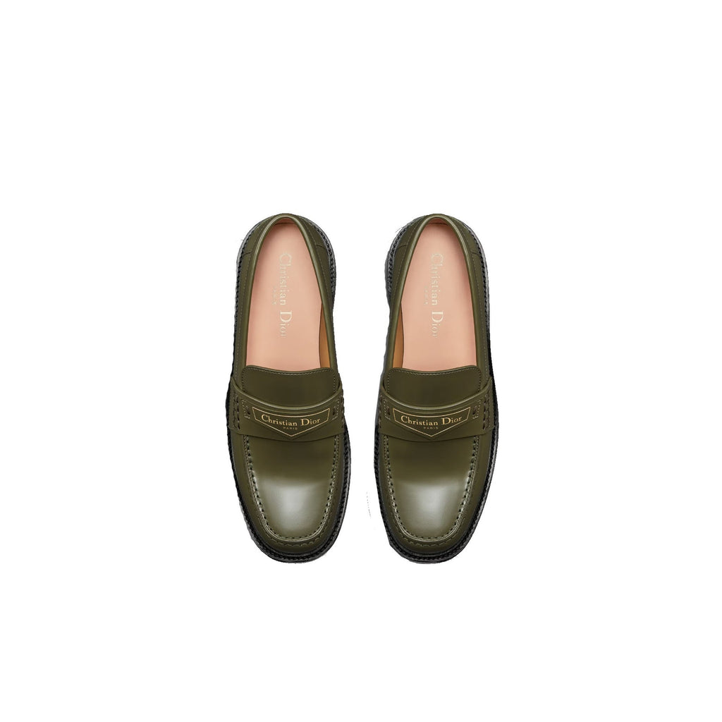Mocassins Dior Leather - Green - Femme