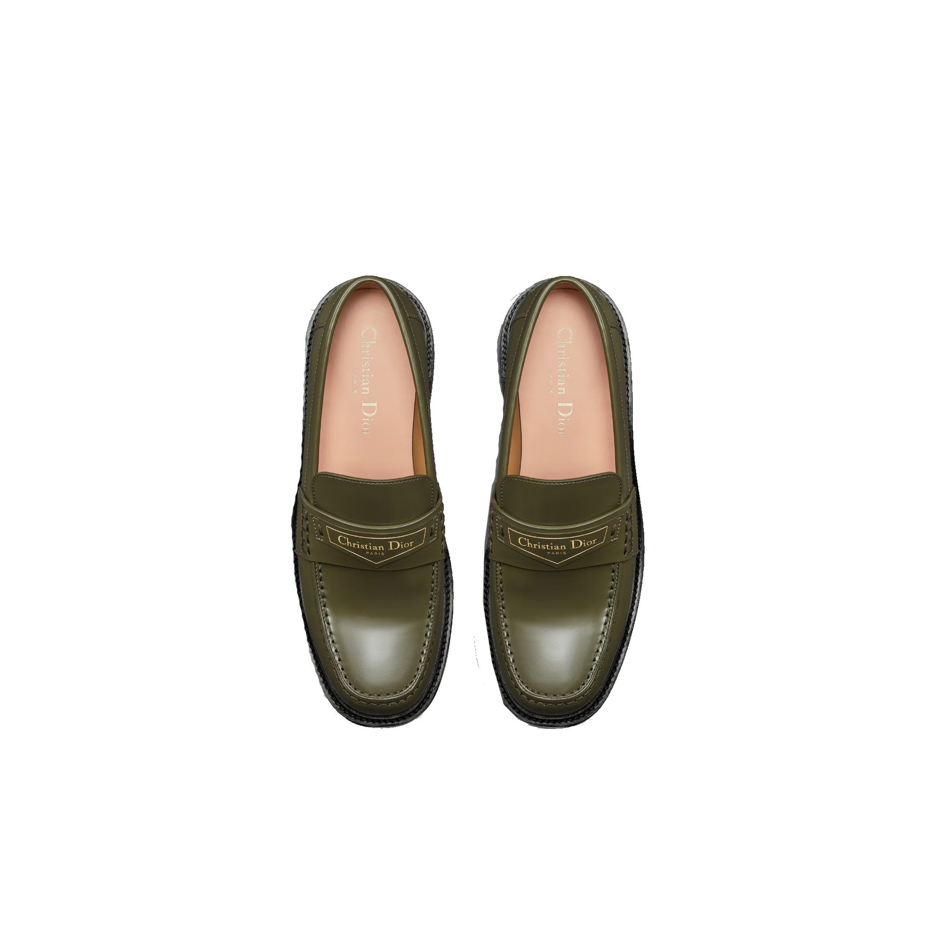 Mocassins Dior Leather - Green - Femme