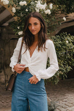 Blouse Dahlia Blanc Coton