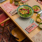 Le Jacquard Francais - 4 Sets De Table - Casual Stripes - Lierre - Lin