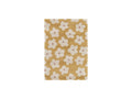 Suzy - Tapis Poils Courts - Motif Fleur - Jaune