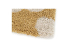 Suzy - Tapis Poils Courts - Motif Fleur - Jaune