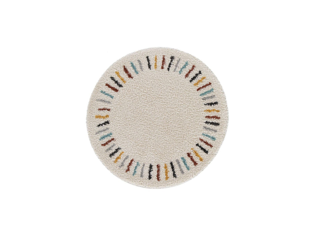 Noni - Tapis Rond - Uni - Beige