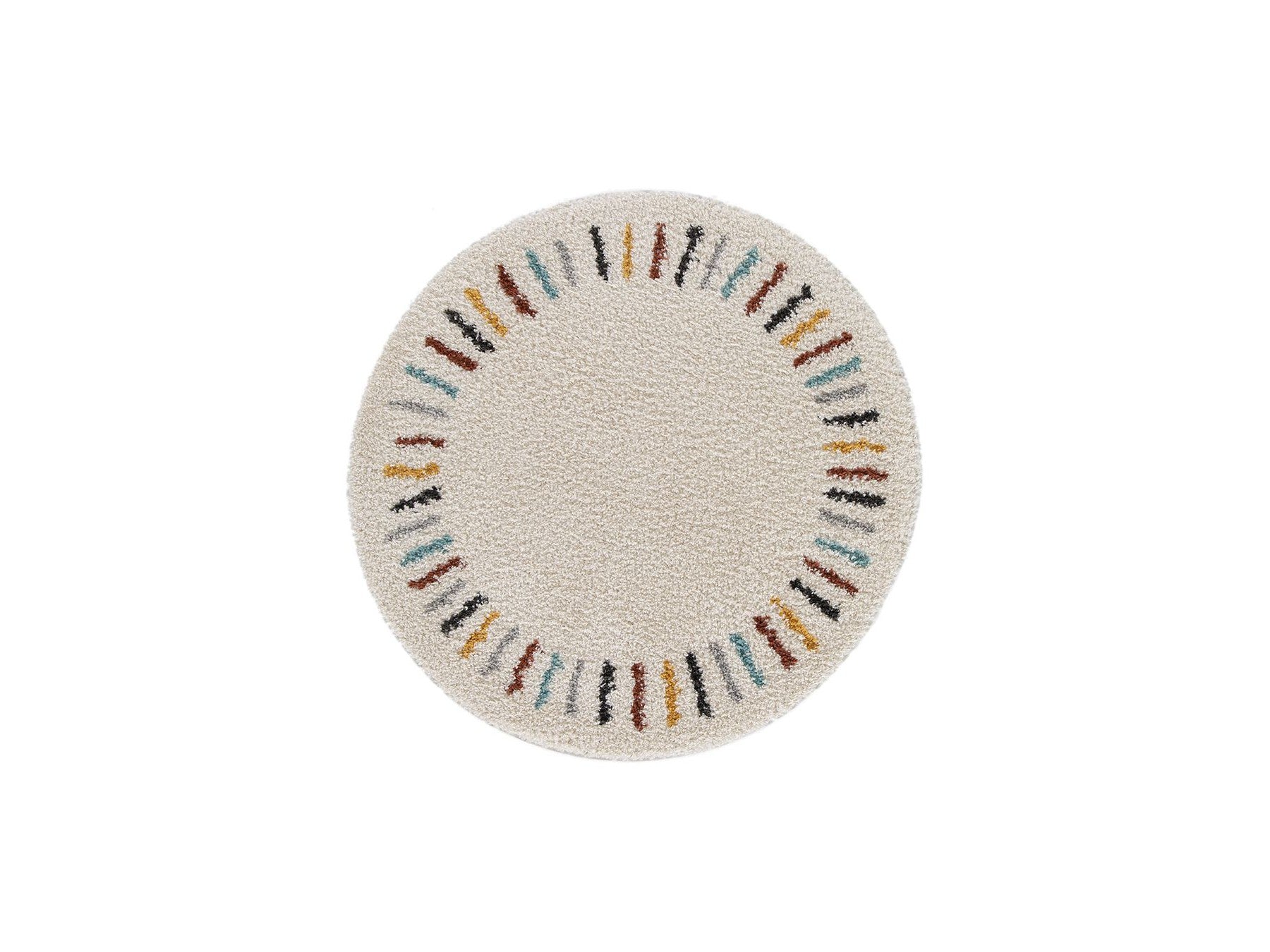 Noni - Tapis Rond - Uni - Beige